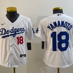 WOMEN'S and KID'S LOS ANGELES DODGERS YAMAMOTO BASEBALL JERSEY 