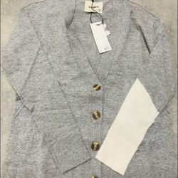 Theory Grey Cardigan 