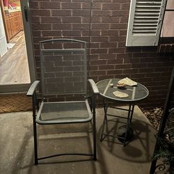 Free table and chair for your porch/patio