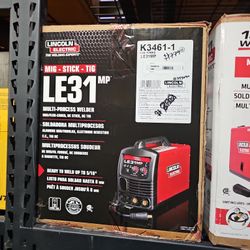 Lincoln Electric
140 Amp LE31MP Multi-Process Stick/MIG/Flux-Core/TIG, 120V, Aluminum Welder with Spool Gun sold separately