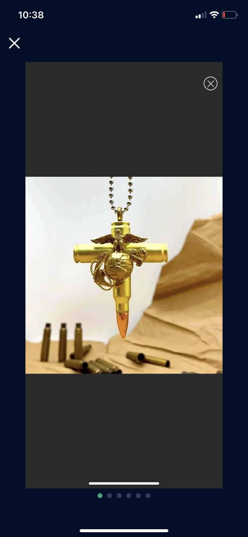 Veterans Memorial Bullet Cross Locket, Cremation Urn necklace marine corps 