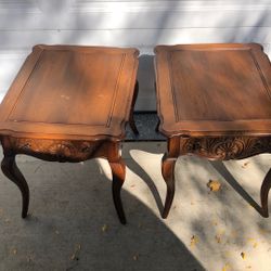 2 Antique End Tables Hekman