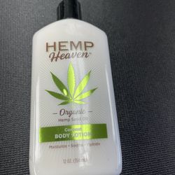 coconut Body Lotion, with Hemp Seed Oil