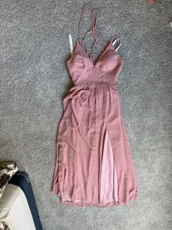 Azazie Amani Bridesmaid Dress Pink A2 Women’s A-Line