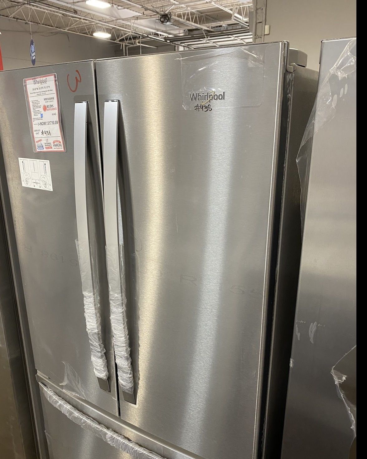 Whirlpool Stainless Steel French Door Fridge #438