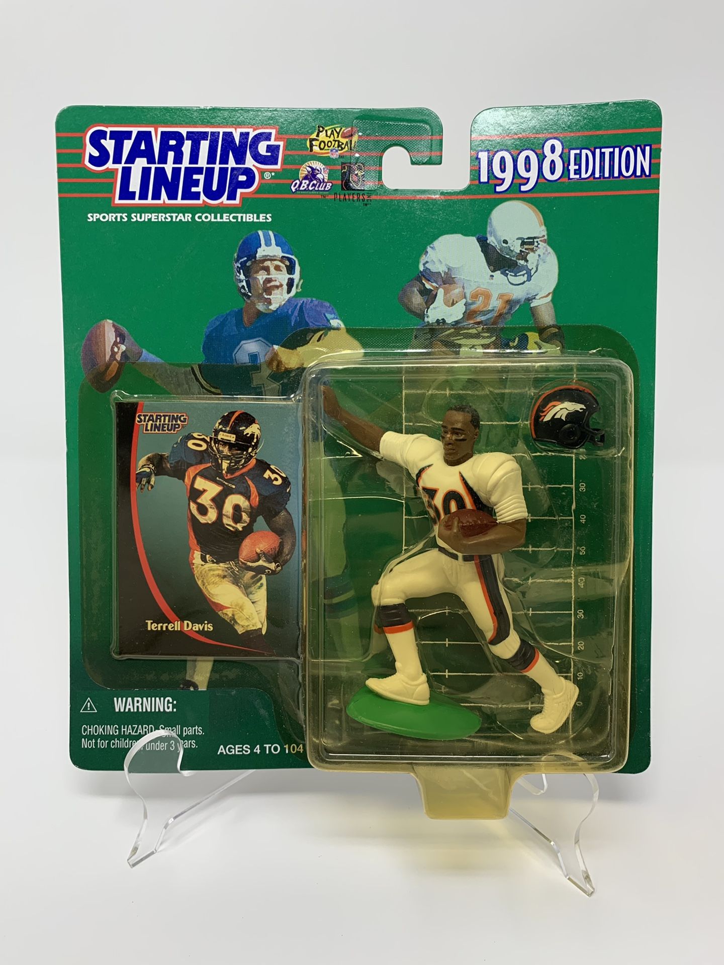 Vintage Denver Broncos Legend and Super Bowl MVP Terrell Davis STARTING LINEUP ACTION FIGURES (1) [Brand New]