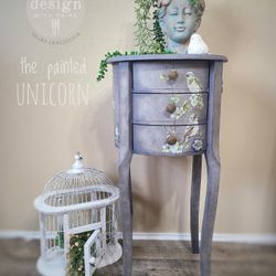 Cutest little refinished side table