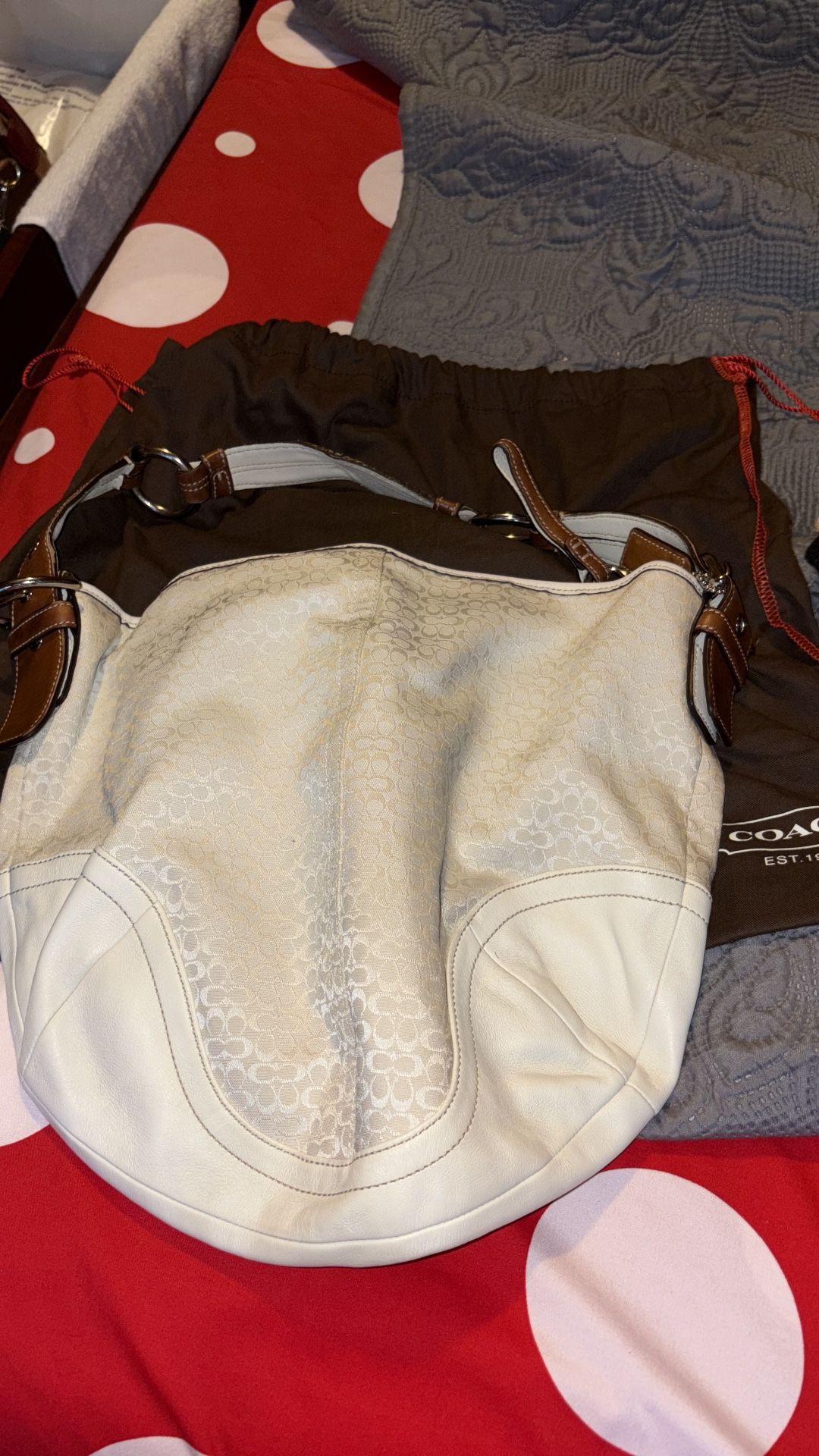 Carteras Coach,con su bolsita d Tela