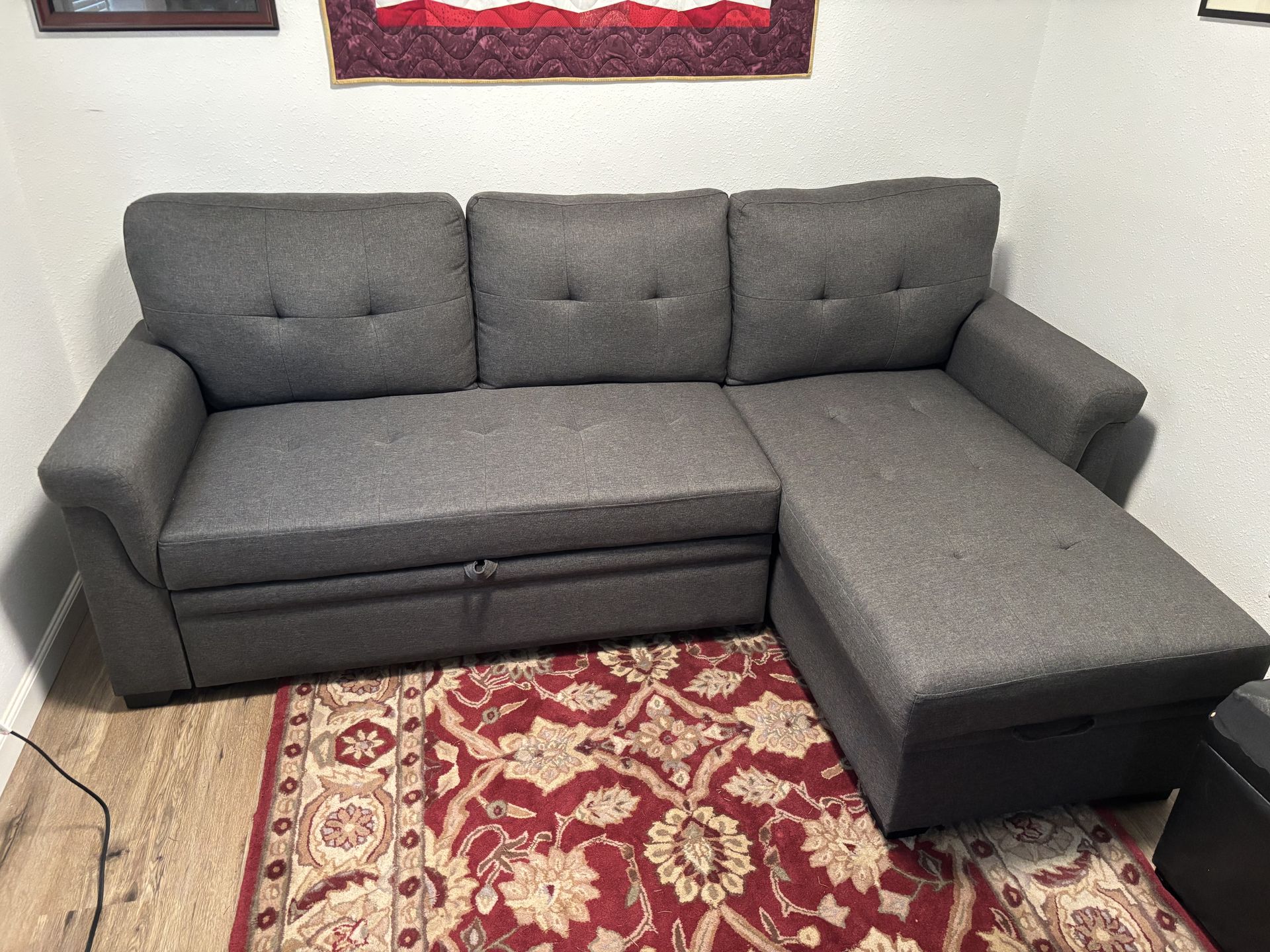 3 Seater Sleeper Sofa w/ Storage
