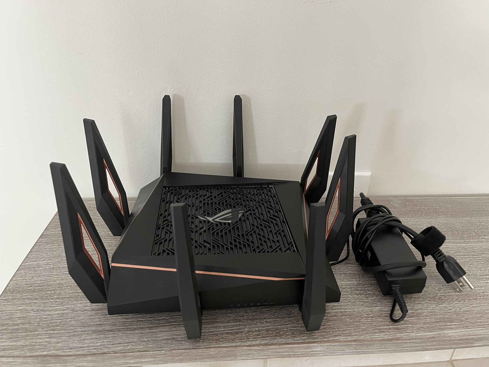 ASUS ROG Rapture WiFi 6 Wireless Gaming Router (GT-AX11000) - Tri-Band 10 Gigabit, 1.8GHz Quad-Core CPU, WTFast, 2.5G Port, AiMesh Compatible, Include