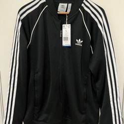 New Adidas Track Jacket Sz Large 