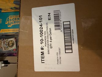 Sealed case of Prismatic Evolutions Poster Collection