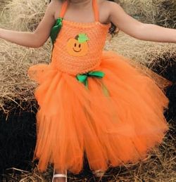 Custom Halloween Tutu Pumpkin Dress Costume