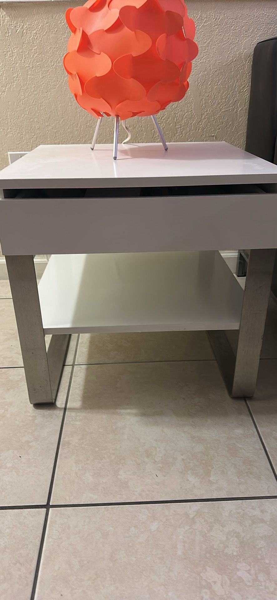 Modern White Matte Coffee And End Table