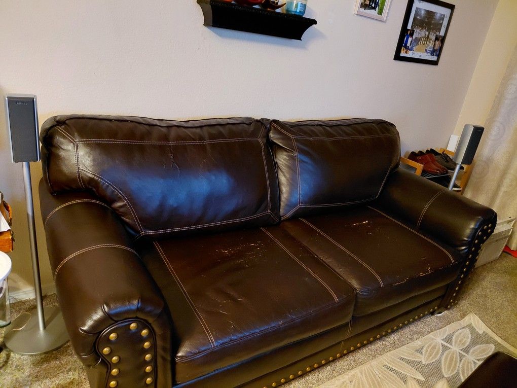 Two Seat Couch Brown