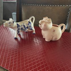Creamer Collectibles (Pig & Cow)