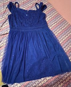 Blue sparkly dress