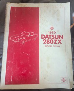 Service Manual 1980 Datsun 280ZX Service manual