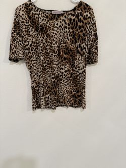 Philosophy Leopard Print Blouse 