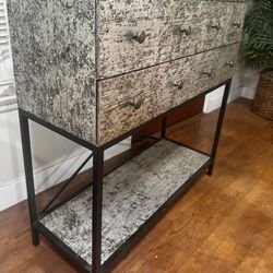 Console Table With Shelves 