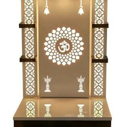 Pickup From LebnonTN 37087.Beautiful NEW Wooden Temple /Mandir White LED Lightj