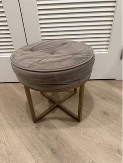 Light grey ottoman