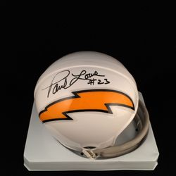 San Diego Chargers Paul Lowe #23 signed helmet