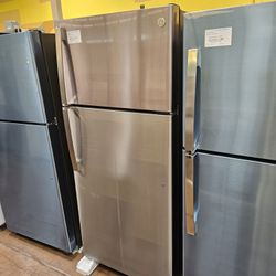Ge Refrigerator Top Freezer Stainless Steel