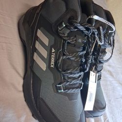 Adidas Terrex AX4 Womens Mid GTX Gore-Tex HQ1049 Hiking Shoes Black US 10.5