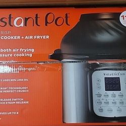 Instant Pot 8 Quart 11-in-1 Duo Crisp Multi-Cooker + Air Fryer 