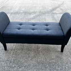 Linon  Indie Casual Charcoal Storage Bench with Storage