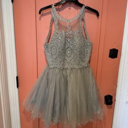 Gray Prom Dress  XL