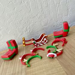 TSUM TSUM Christmas Holiday Accessories - Head Bands, Sleigh & 2 Present Chairs