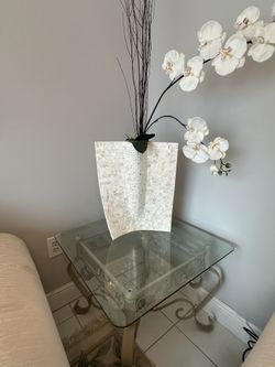 Glass Side Table 