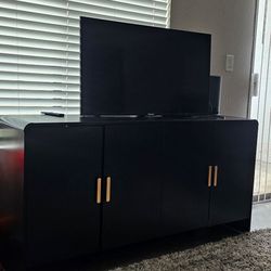 60" TV Stand black