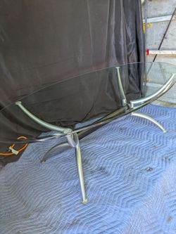 Glass coffee table