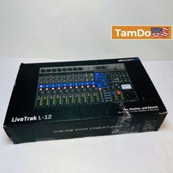 Zoom LiveTrak L-12 Digital Mixer Recorder, 12-Channel, USB Audio Interface