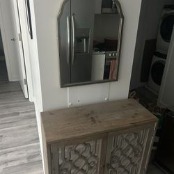Cabinet And Mirror,