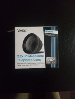 Vivitar 58mm Telephoto Lens $10