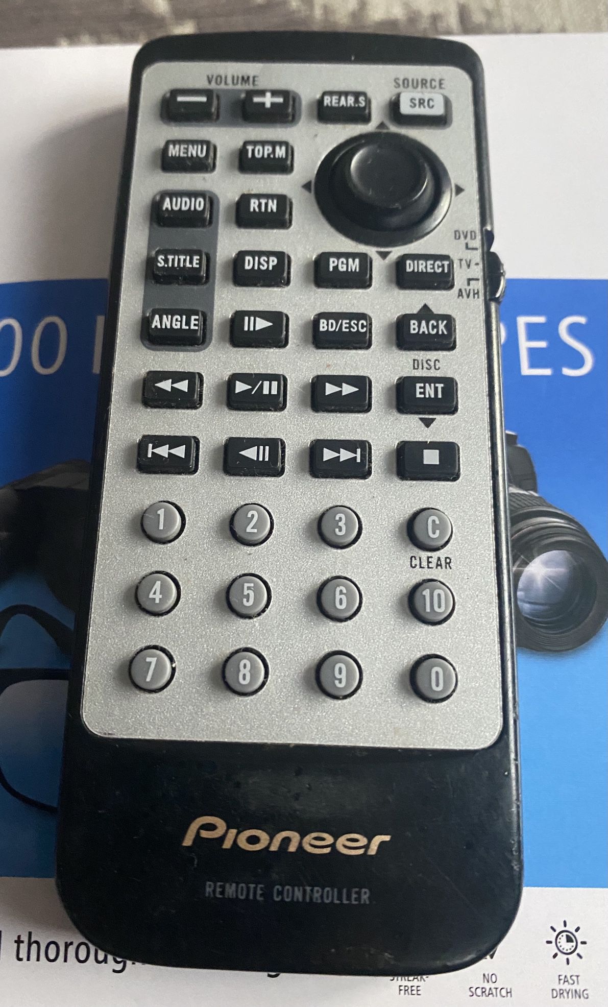 Pioneer CXC1224 In Dash DVD Remote