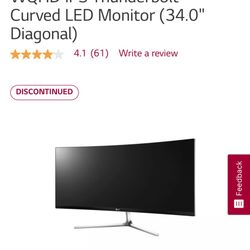 Clearance - 2 Used LG Monitors - $800 For Both 