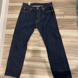 501 Blue Levis Jeans 34x32