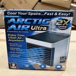 Portable Air Conditioners Fan, USB Air Cooler with 3-Speed, Personal Mini Air Conditioner with LED Light