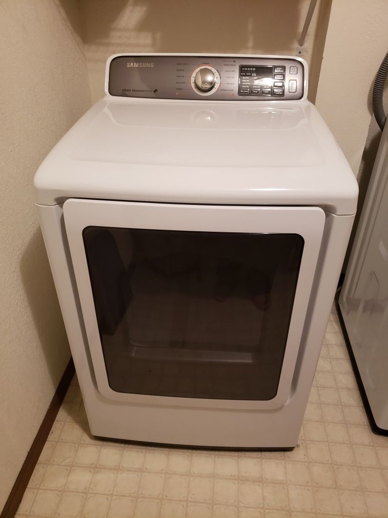 Samsung Top-Load Washer (Model: WA48H7400A) and Samsung Gas Dryer w/ Steam (Model: DV48H7400G)