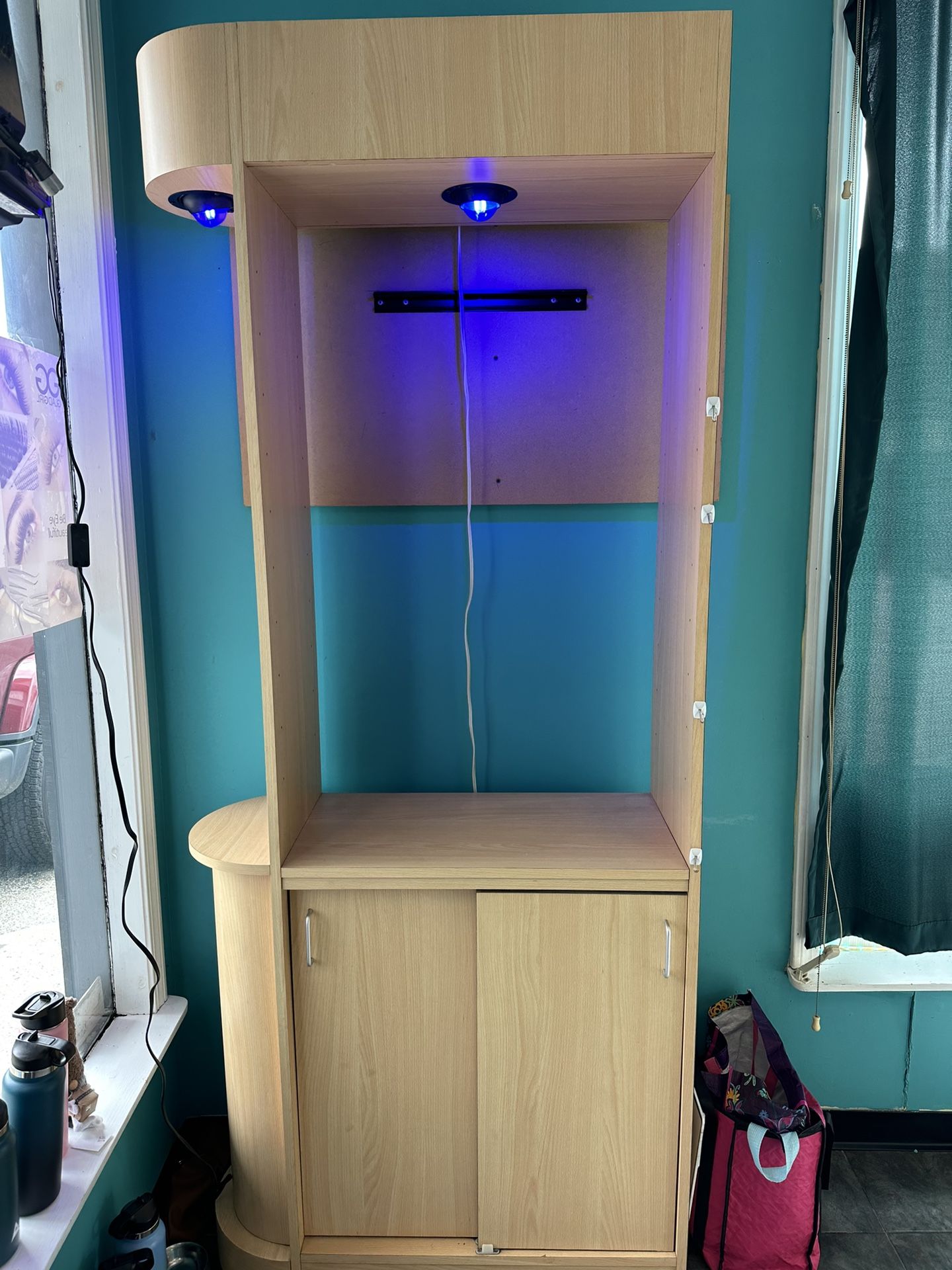 Cabinet With Lights And Storage