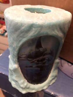 Orca whale glowing candle by Christian Riese Lassen
