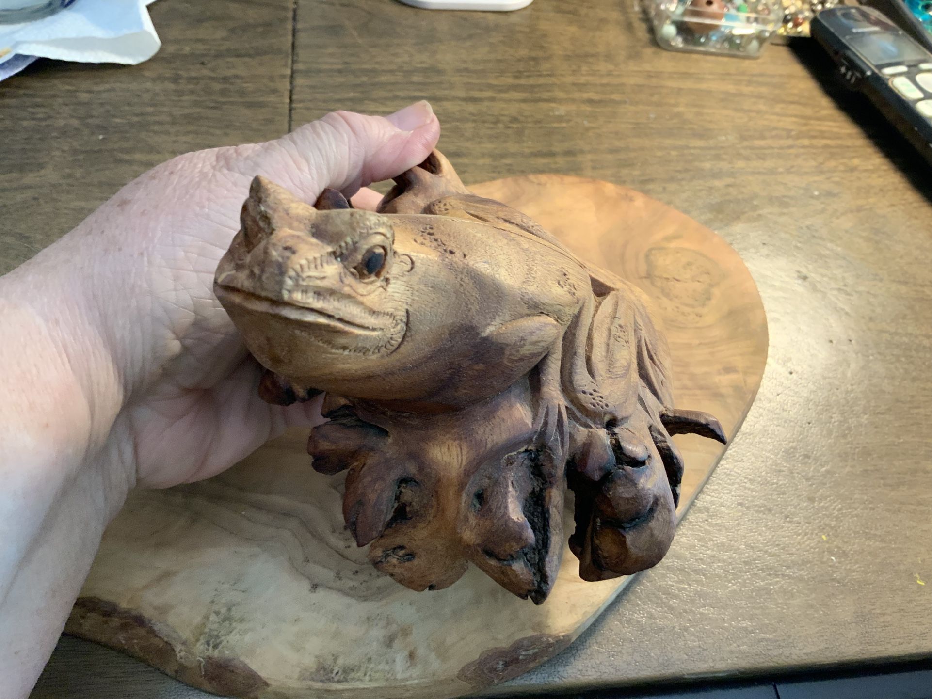 Carved Frog