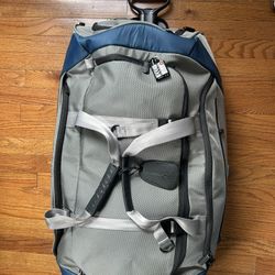 Tumi T Tech 30” gray and blue  Wheeled Split Duffle Rolling Bag