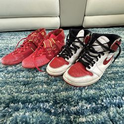 Jordan 1 Highs Size 11/Under Armor Size 12 Football Cleats Read Description