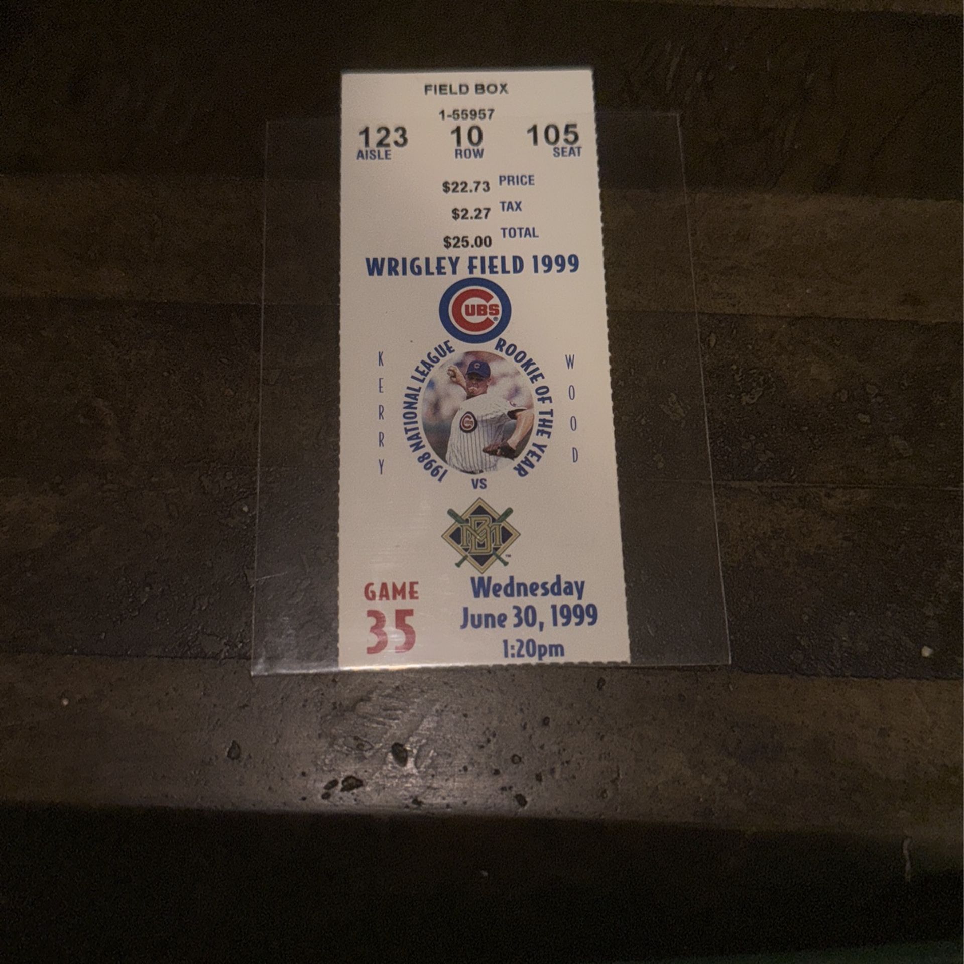 Cubs Ticket June 30 1999